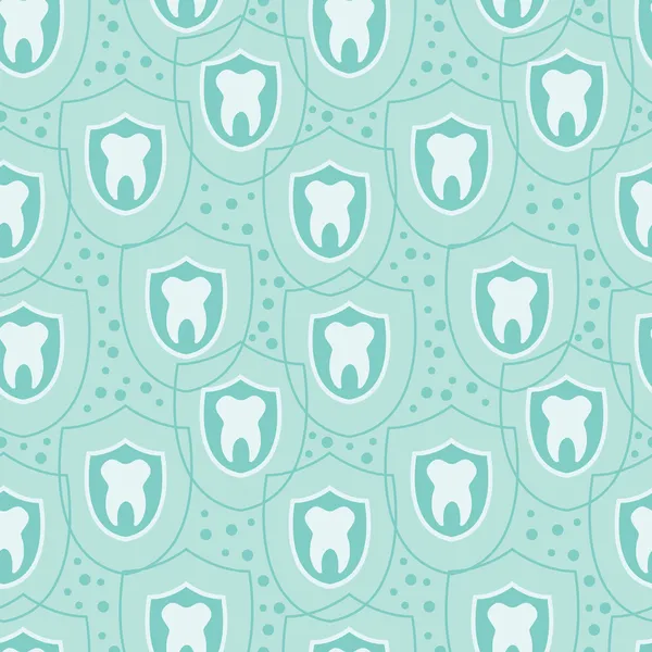 Zdrowe zęby tło wzór — Wektor stockowy