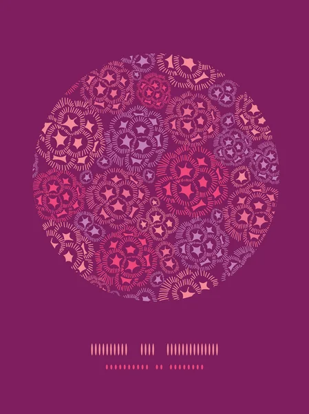 Abstrakt undervattens blommor cirkel inredning mönster bakgrund — Stock vektor