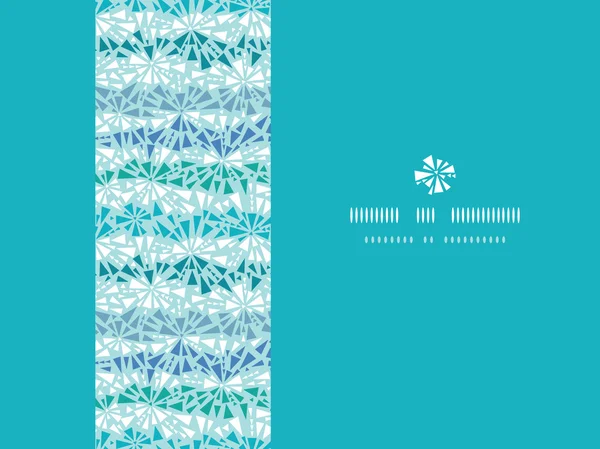 Abstract ijs chrystals textuur horizontale naadloze patroon achtergrond — Stockvector