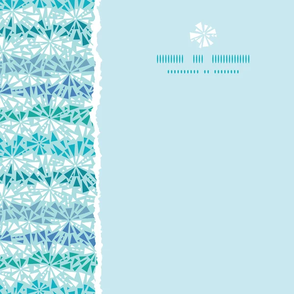 Textura de cristales de hielo abstracto cuadrado rasgado sin costura patrón de fondo — Archivo Imágenes Vectoriales