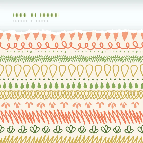 Astratto strisce orizzontale strappato senza cuciture modello di sfondo — Vettoriale Stock