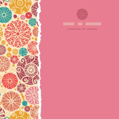 Dikişsiz desen arka plan yırtık soyut dekoratif daireler Meydanı