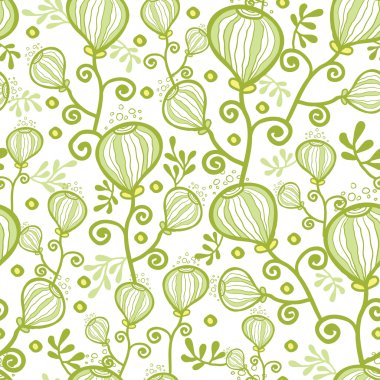 Sualtı soyut bitki Dikişsiz desen arka plan