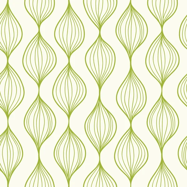 Ogee verticale verte fond de motif sans couture — Image vectorielle