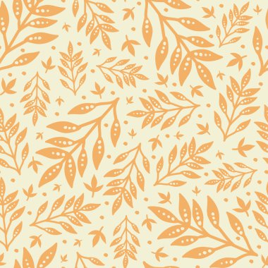 altın yaprağı Dikişsiz desen arka plan