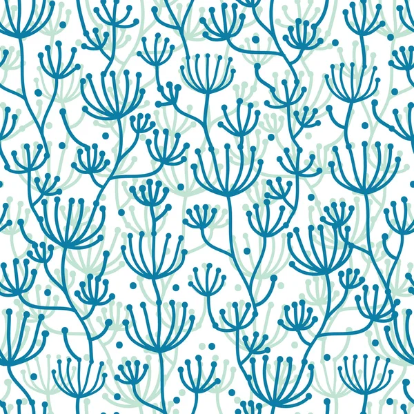 Texture linéaire plantes sans couture motif arrière-plan — Image vectorielle