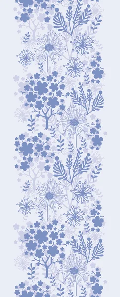 Soirée jardin vertical fond de motif sans couture — Image vectorielle