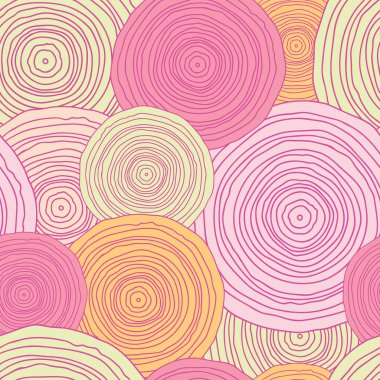 Doodle circle texture seamless pattern background
