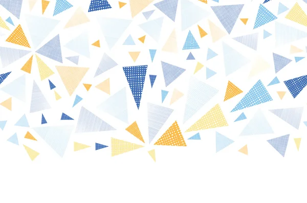 Färgglada texturerat pilar trianglar horisontella sömlös bakgrund — Stockový vektor