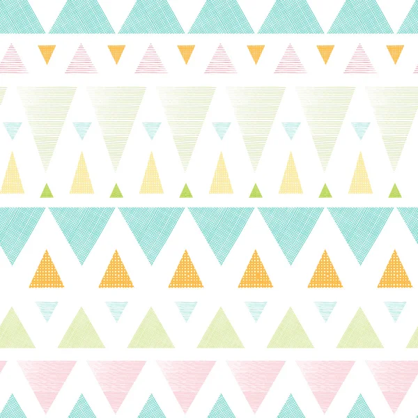 Abstract ikat triangles stripes seamless pattern background — Stock Vector