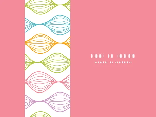 Ogee horizontal coloré fond de motif sans couture — Image vectorielle
