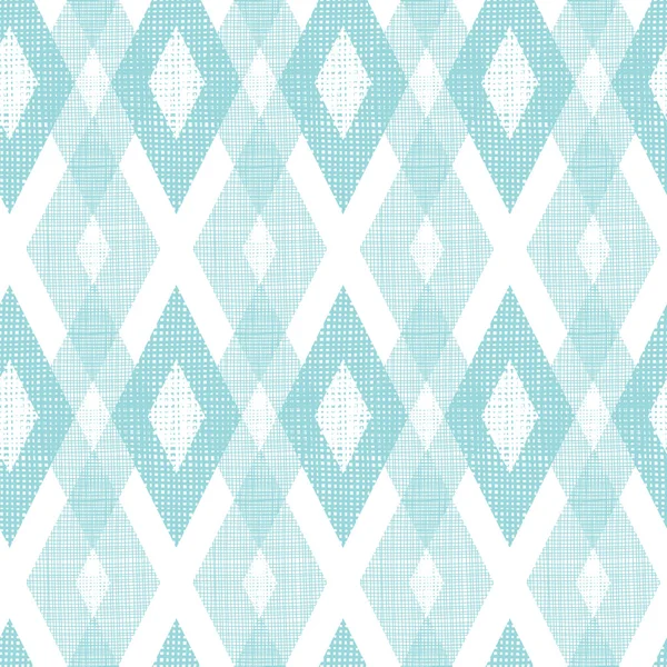 Tela azul pastel ikat diamante sin costura patrón de fondo — Vector de stock