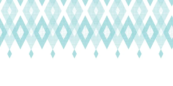 Pastel blauwe stof ikat diamant horizontale naadloze patroon achtergrond Vectorbeelden