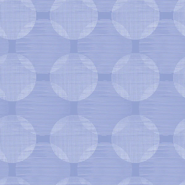 Círculos textiles púrpuras sin costura patter borde de fondo — Vector de stock