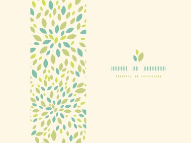 yaprak dokusu yatay çerçeve Dikişsiz desen arka plan