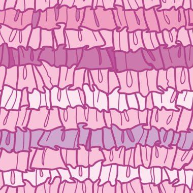Pink ruffle fabric stripes seamless pattern background clipart