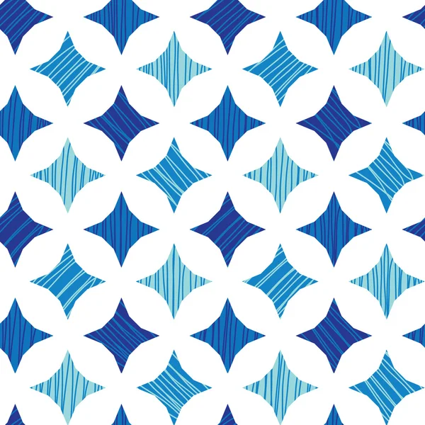 Azulejos de mármol azul sin costura patrón de fondo — Vector de stock