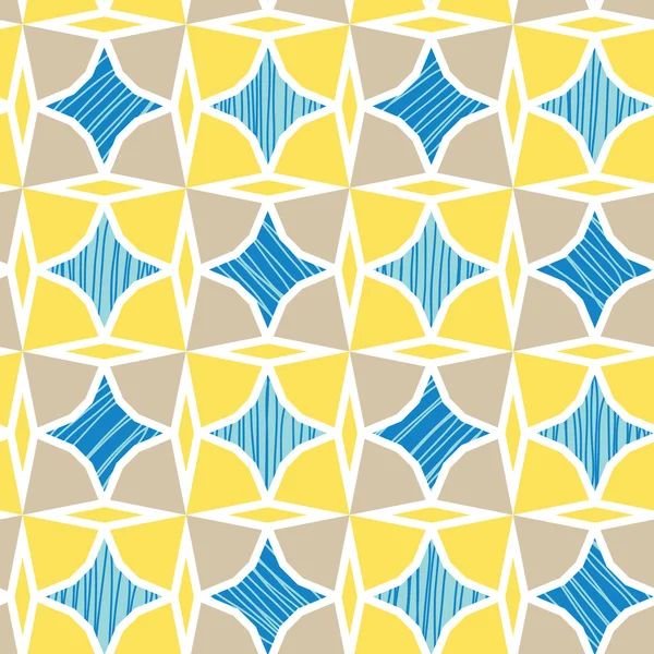 Azulejos texturizados de mármol azul y amarillo sin costuras patrón de fondo — Archivo Imágenes Vectoriales