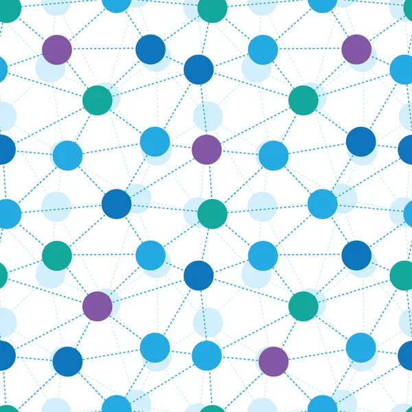 接続点のシームレスなパターン背景 — ストックベクタ