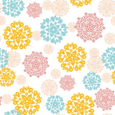 Dekoratif daireler yıldız Dikişsiz desen arka plan