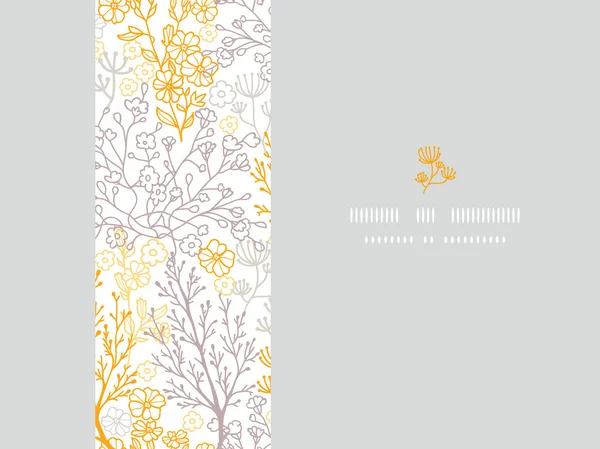 Cadre horizontal floral magique fond de motif sans couture — Image vectorielle