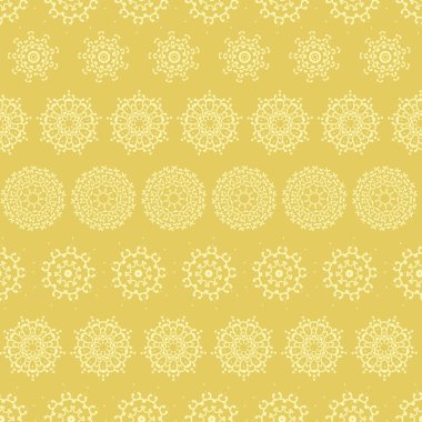 Sarı hardal soyut mandalalar çizgili Dikişsiz desen arka plan