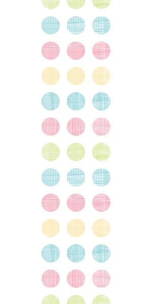 Abstracte textiel polka dots strepen verticale naadloze patroon achtergrond — Stockvector