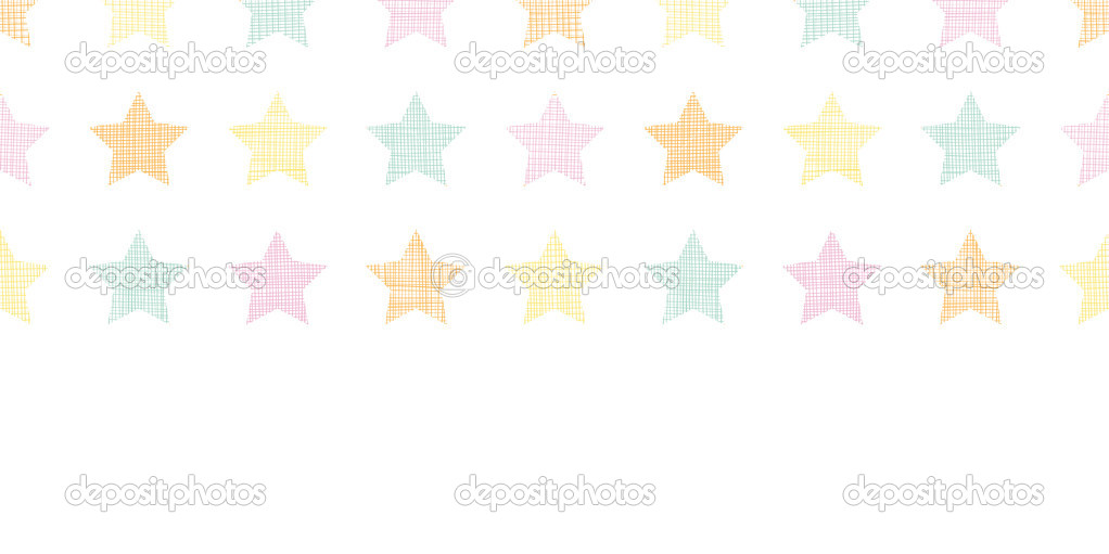 Stars textile textured pastel horizontal seamless pattern background