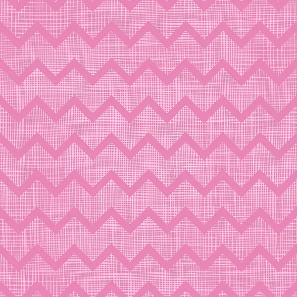 Tela rosa textura chevron rayas sin costura patrón de fondo — Vector de stock