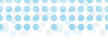 Abstract textile blue polka dots stripes horizontal seamless pattern background clipart