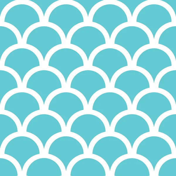 抽象的蓝色 fishscale 无缝图案背景 — 图库矢量图片
