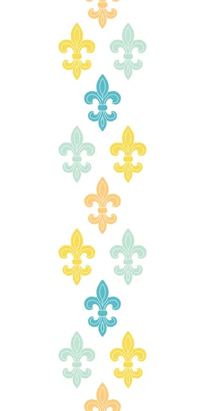 Gott und blaue Lilie vertikale nahtlose Muster Hintergrund — Stockvektor