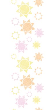 Tekstil colroful güneşler geometrik dikey Dikişsiz desen arka plan