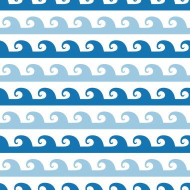 Dalgalar çizgili Dikişsiz desen arka plan