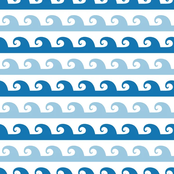 抽象的な波ストライプ シームレス パターン背景 — ストックベクタ
