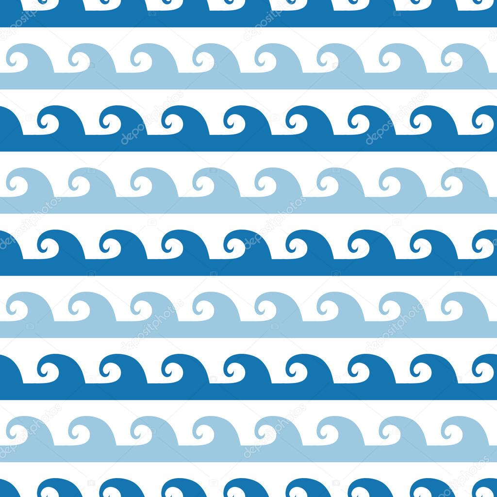Abstract waves stripes seamless pattern background