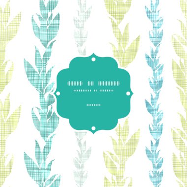 mavi yeşil yosun üzüm çerçeve Dikişsiz desen arka plan