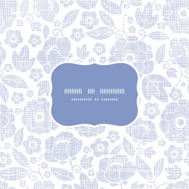 Mor Tekstil çiçek çerçeve Dikişsiz desen arka plan doku