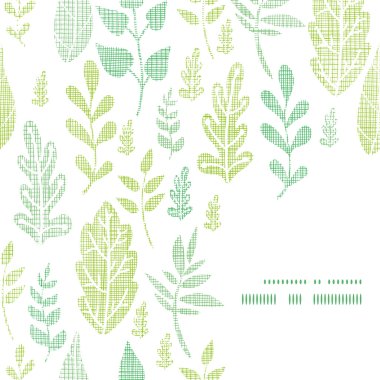 Tekstil dokulu bahar çerçeve köşe desen arka plan bırakır