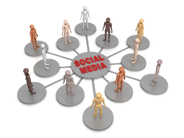 Social Media network — Stock Photo, Image