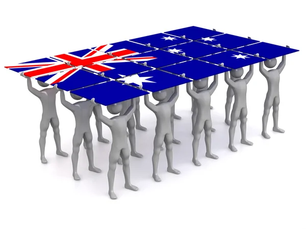 Orgullo australiano — Foto de Stock