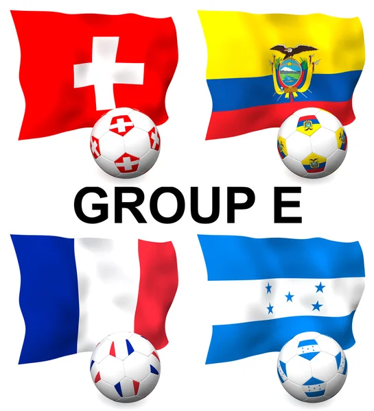 Gruppe E Fußball — Stockfoto