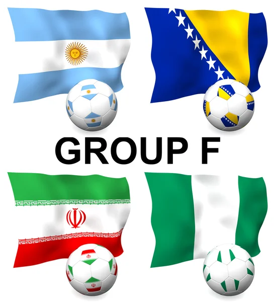Gruppe F Fußball — Stockfoto