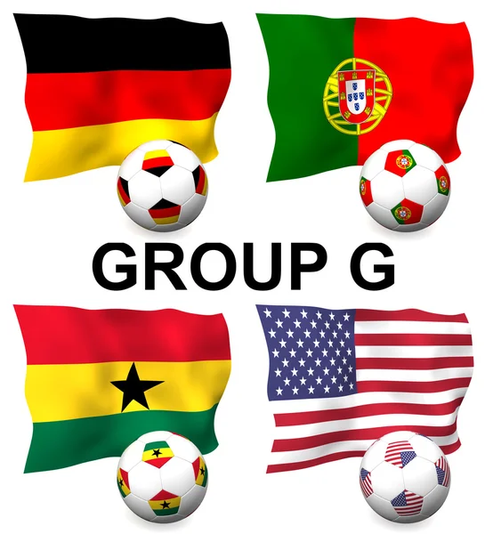 グループ G サッカー — ストック写真