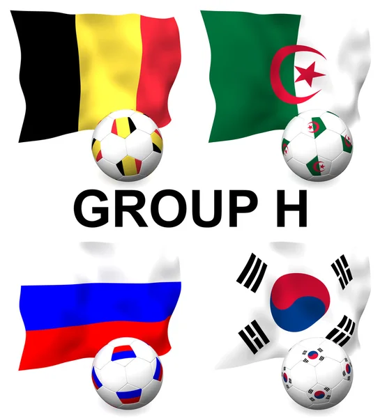 Gruppe h Fußball — Stockfoto
