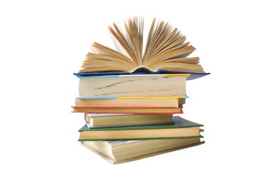 Bir yığın kitap.