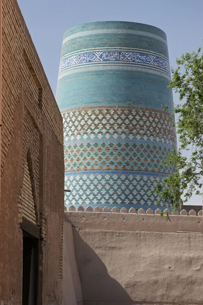 Minarete Kalta Minor, Khiva, Uzbequistão — Fotografia de Stock
