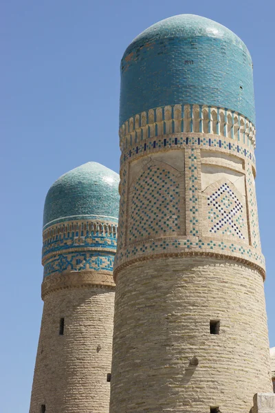 Madrassa 쵸 마이너, 부하라, 우즈베키스탄 — 스톡 사진