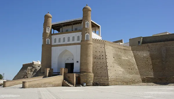 Festungsarche, Seidenstraße, Buchara, Usbekistan, Asien — Stockfoto