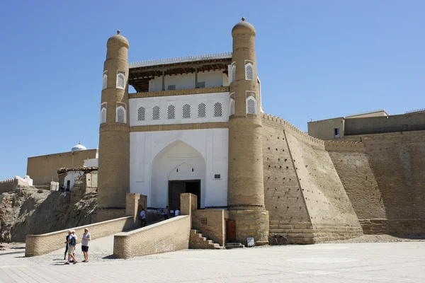 Fästningen arken, Sidenvägen, bukhara, uzbekistan, Asien — Stockfoto